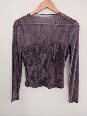 Louna Purple Mesh Top Size S